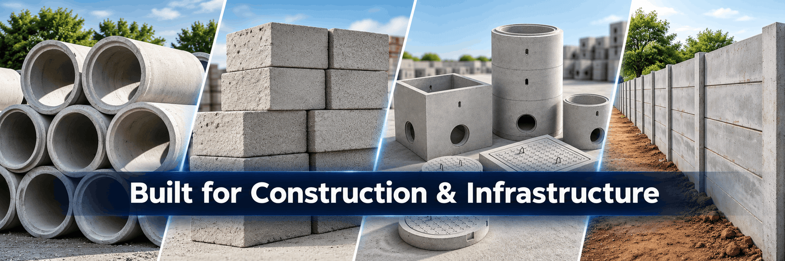 RCC and precast concrete manufacturing since 1996