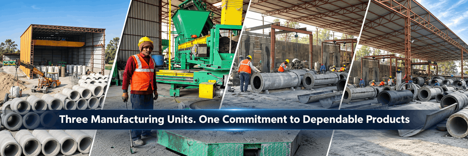 Three manufacturing units with a commitment to dependable products